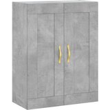 vidaXL Visoka komoda siva betona 69 5x34x180 cm od konstruiranog drva | shoptok.hr