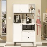 Hanah home RE3-W white multi purpose cabinet Cene