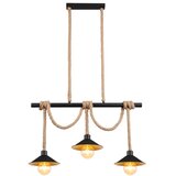 Globo 15690-3H - visilica na sajli diana 3xE27/60W/230V crna | Eponuda.com