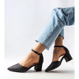 Gemre Black low block heel pumps Sttele | ePonuda.com