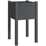  Vrtna sadilica siva 40 x 40 x 70 cm od masivne borovine | shoptok.hr