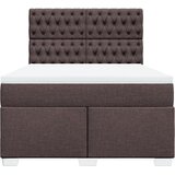  Krevet s oprugama i madracem tamnosmeđi 140 x 190 cm od tkanine | shoptok.hr