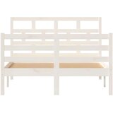  Posteljni okvir bel iz borovine 120x200 cm, (20647316) | Shoptok.si