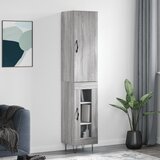 vidaXL Visoka komoda siva sonome 34 5x34x180 cm od konstruiranog drva | shoptok.hr