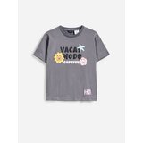 Reserved Majica Kapibara CapyFun - tamnosivo | shoptok.hr