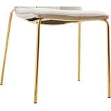 MID.YOU STOL, les, kovina, tekstil rjavosiva | Shoptok.si