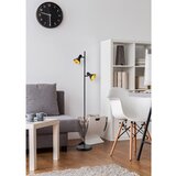 REALITY Črna stoječa svetilka s kovinskim senčilom (višina 144 cm) Nina – | Shoptok.si