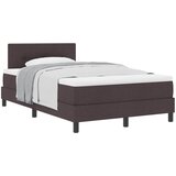 vidaXL Postelja z vzmetnico z vzmetnico Temno rjava 120 x 190 cm blago, (5000127857) | Shoptok.si