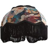 QAZQA Tekstilno senčilo za svetilko s cvetličnim vzorcem in belo notranjostjo 31,5/15/14 - Heritage | Shoptok.si
