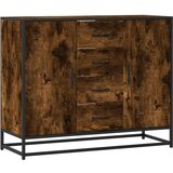Maison Chic Komoda - Predalnik dimljeni hrast 92x35x76 cm konstruiran les, (21718575) | Shoptok.si
