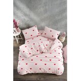 Mila Home Rožnata enojna/podaljšana posteljnina z rjuho/3-delna 160x220 cm Red Heart – | Shoptok.si