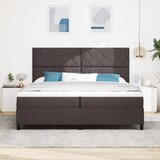  s opruga kutije Tamno smeđa 200 x 200 cm tkanina | shoptok.hr