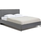 Bonami Selection Sivi tapecirani bračni krevet s podnicom 160x200 cm Noira Slim – Cijene