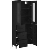  Highboard Crni hrast 69,5 x 34 x 180 cm Konstruirano drvo Slike