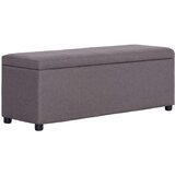  Klupa s pretincem za pohranu 116 cm bež poliesterska | shoptok.hr