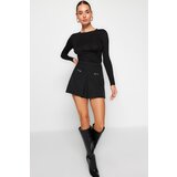 Trendyol Shorts - Black - Normal Waist | shoptok.hr