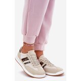 Boto EVENTO Women's Sneakers Made Of Eco Suede Leopard Beige Marinils | ePonuda.com