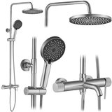 REA Bath Komplet za prhanje Lungo Stripe Brush Nickel Cene