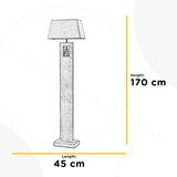 Lesnina XXXL STOJEČA SVETILKA 45/23/170 cm | Shoptok.si