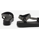 Resti Women's sandals with zircons in black Qroc- Footwear | ePonuda.com