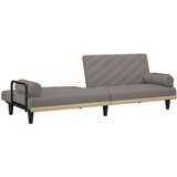  Raztegljiv kavč z naslonjali za roke taupe blago, (20697826) | Shoptok.si