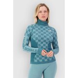 Mons Royale Ascender Merino Mock Neck Funkcijska majica light teal / jasper Cene