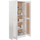Sijaj ormarić za knjige visoki sjaj bijeli 82,5x30,5x185,5 cm iverica | shoptok.hr