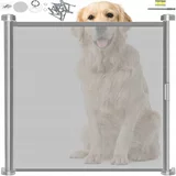 Univerzalna zaščitna zložljiva varnostna vrata za pse siva 150cm