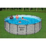 Bestway Bazen s okvirom Steel Pro Max (Ø x V: 488 x 122 cm, Siva, 19.500 l) | shoptok.hr