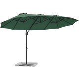  Suncobran Zelena 372 x 198 x 243 cm Poliester i aluminij | Eponuda.ba