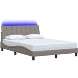  Posteljni okvir brez vzmetnice taupe 120x200 cm blago | Shoptok.si