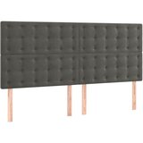  s oprugama i madracem tamnosivi 160x200 cm baršunasti | shoptok.hr