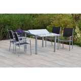 Gardenson Vrtni Set Milano, 5-delni, Raztegljiva Miza | Shoptok.si