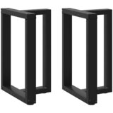 vidaXL noge za jedilno mizo t-oblika 2 kosa črna 60x35x(72-73) cm Cene