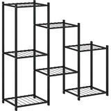  Stalak za cvijeće 83 x 25 x 80 cm crni željezni | shoptok.hr