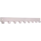 SIRO Zidna lajsna s kukicama (D x V: 366 x 41 mm, Broj kuka: 9 Kom., Poniklano) | shoptok.hr
