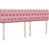 vidaXL Otomanski krevet s madracem&LED ružičasti 180x200 cm baršunasti | shoptok.hr