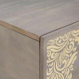 vidaXL Stolić za kavu Siva 100 x 54 x 40 cm masivno drvo manga | shoptok.hr