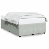 vidaXL Posteljni okvir svetlo siv 120x200 cm žamet | Shoptok.si