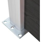 PANEL za ogradu WPC 95 x 186 cm crni | shoptok.hr