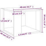  Stolić za kavu boja hrasta 40 x 40 x 30 cm konstruirano drvo | shoptok.hr