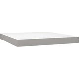 vidaXL Krevet s oprugama i madracem svjetlosivi 180x200 cm od tkanine | shoptok.hr
