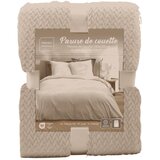 Douceur d intérieur Bež 3-dijelna flanelska posteljina za bračni krevet/za produženi krevet 240x220 cm Flanela – | shoptok.hr