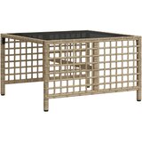  3-dijelni set kutne vrtnih sofa s jastucima bež od poliratana | shoptok.hr