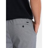 Ombre Men's REGULAR FIT chino pants with elastic waistband - gray | Eponuda.ba