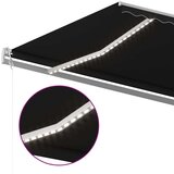  Tenda na ručno uvlačenje s LED svjetlima 6x3 m antracit | shoptok.hr
