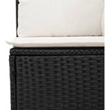  14-dijelni set vrtnih sofa s jastucima poliratan crni | shoptok.hr