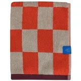 Narančasti/bež ručnik od organskog pamuka od frotira 50x90 cm Retro –