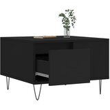 Stolić za kavu crni 55 x 55 x 36,5 cm od konstruiranog drva | shoptok.hr