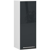 AKORD VISIČNI KUHINJSKI KABINET OLIVIA W 30cm BELO-GRAFITNI SJAJ H720, (21713731) Cene